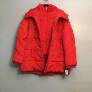 Kate Spade Bold Red Puffer Jacket
